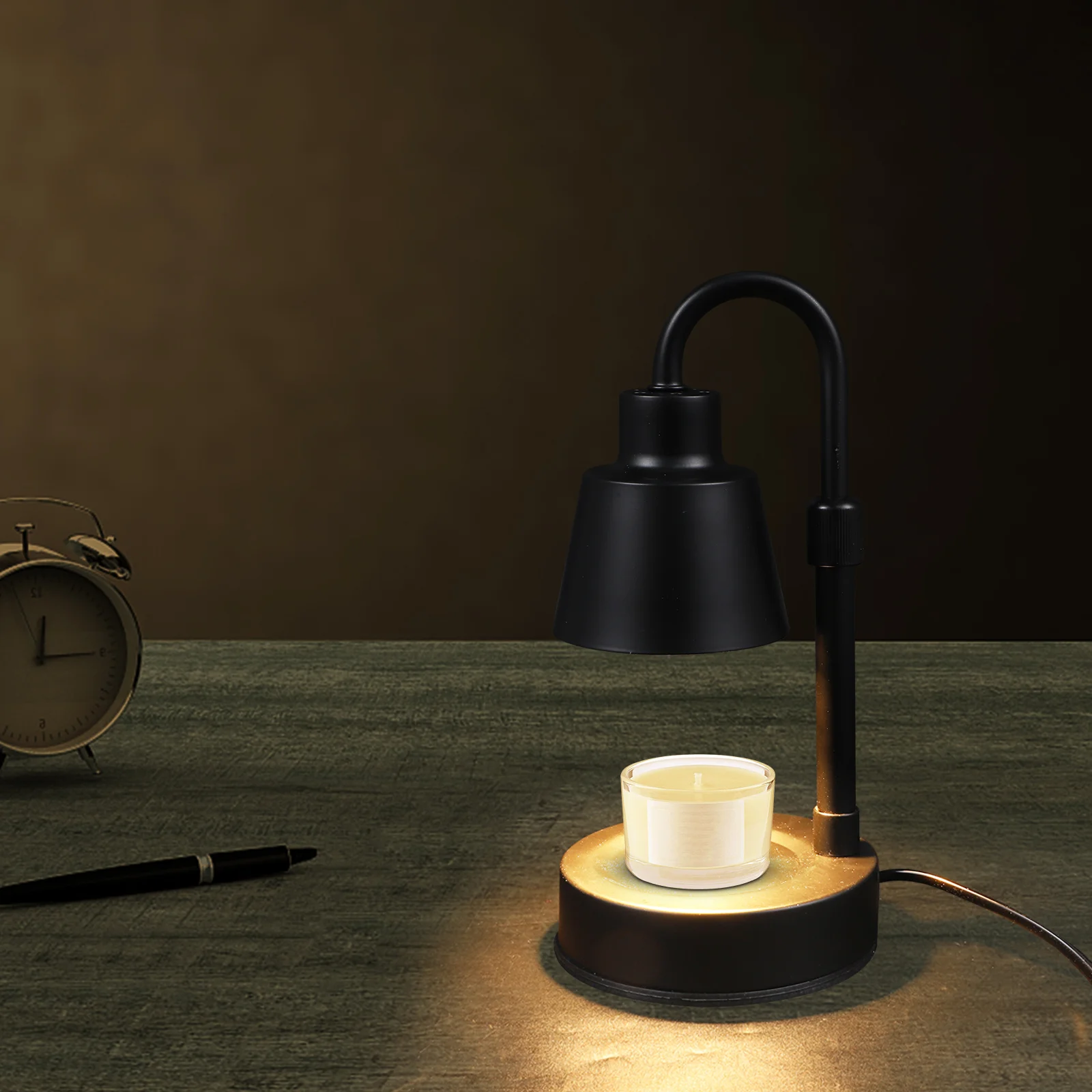

1 Set of Warmer Table Light Exquisite Wax Melting Light Aroma Lamp (US Plug)