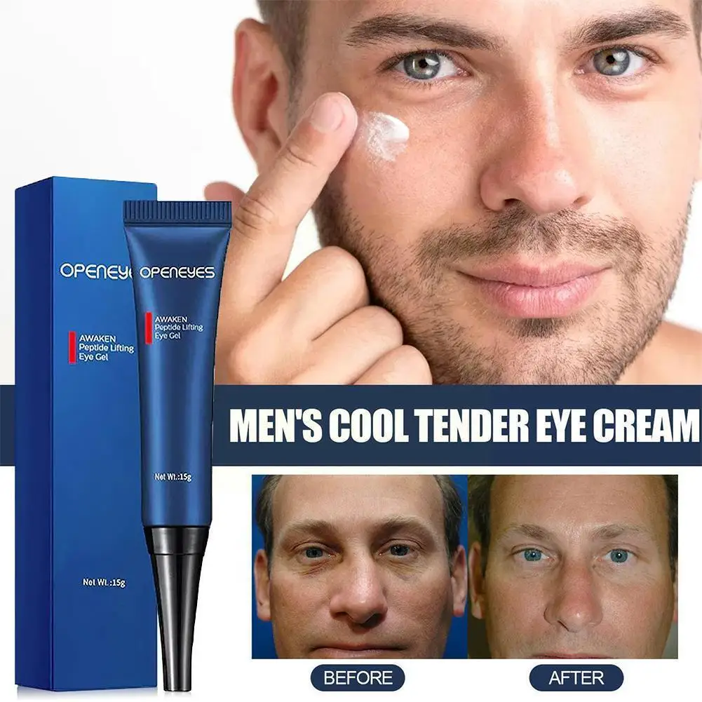 

2pcs Men Retinol AntiWrinkle Eye Cream Remove Dark Circle Eye Bags Puffy Eye Reduce Fine Line Eye Fat Particle Moisturiz Brighte