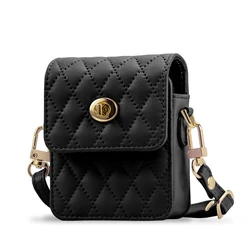 Luxury Fashionable Wallet Crossbody Lanyard Phone Case - New Fashion Bag Style Cover - Galaxy Z Flip5 (Black)