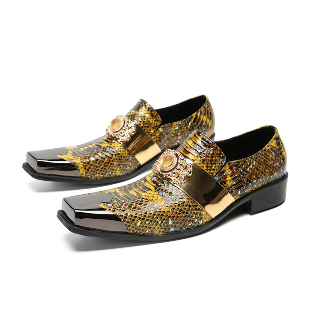 British Style Square Toe Luxury Formal Shoes Classic Plus Size