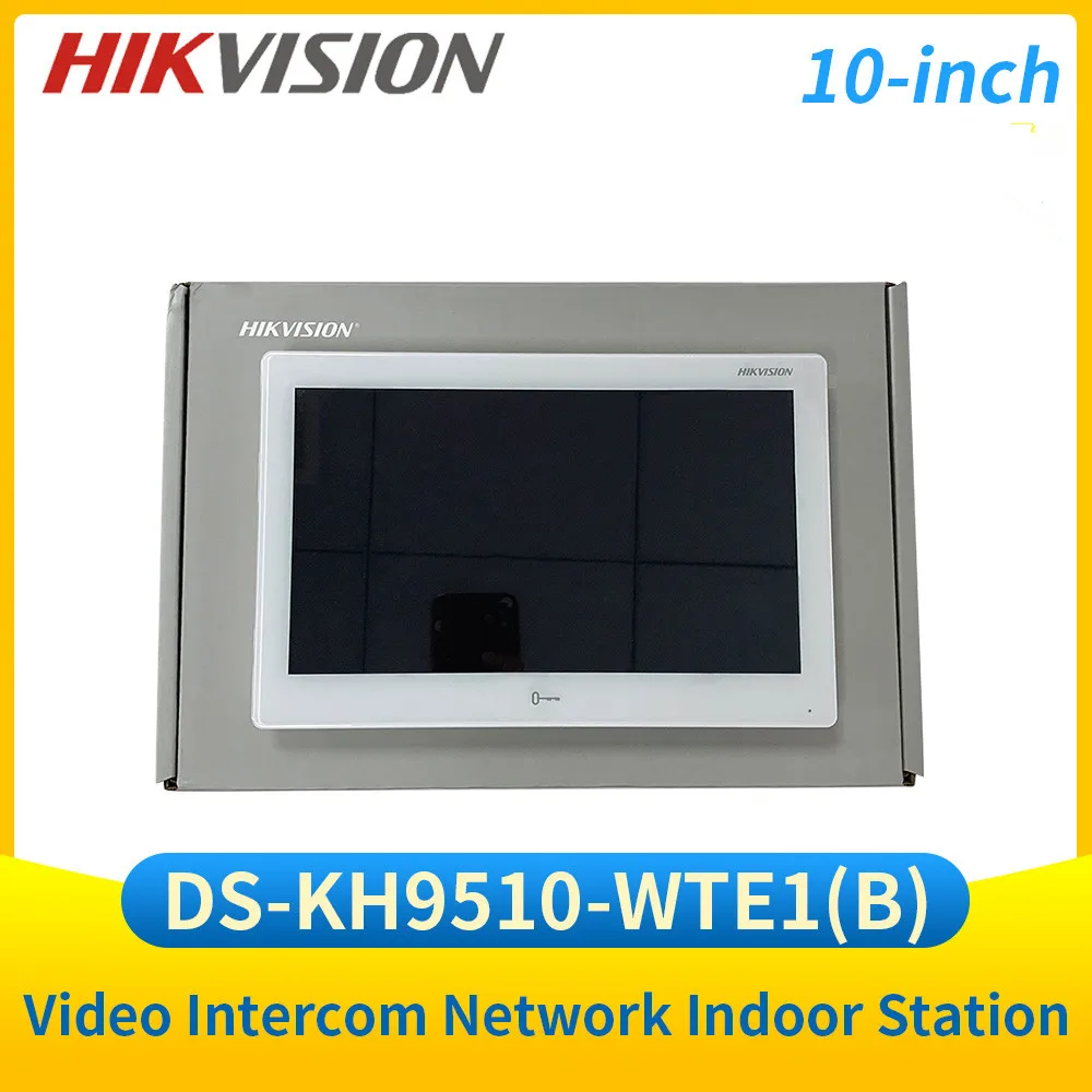 Video Intercom Station Hikvision IP Video Intercom Indoor Station WIFI Android All-in-one Monitor POE 10-inch DS-KH9510-WTE1(B)