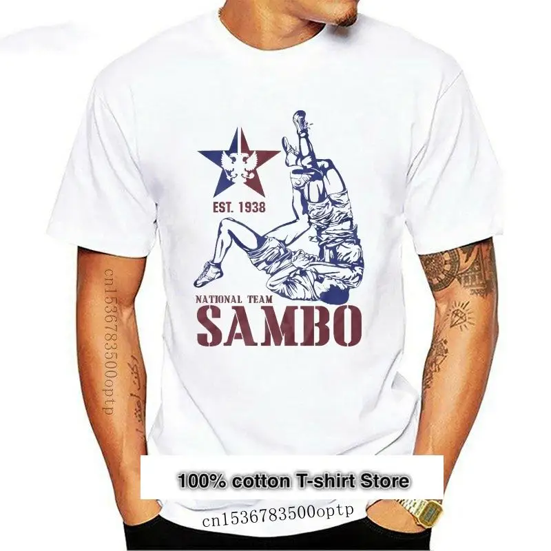 

Ropa para hombre, Camiseta deportiva Sambo Fight Sambo, Camiseta de algodón с cuello redondo, informal ada