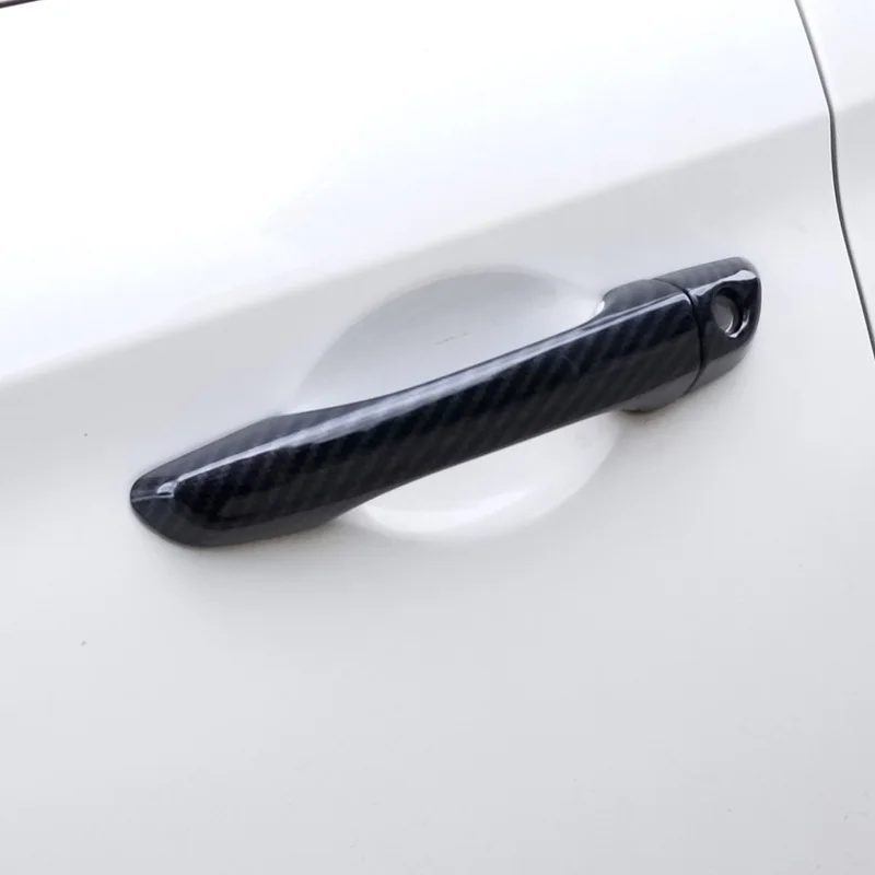 Fit for Citroen C3 Cross SX SY 2017~2023 2019 2020 2022 Carbon Fiber Outer  Door Handle Cover Car Decoration Accessories Stickers