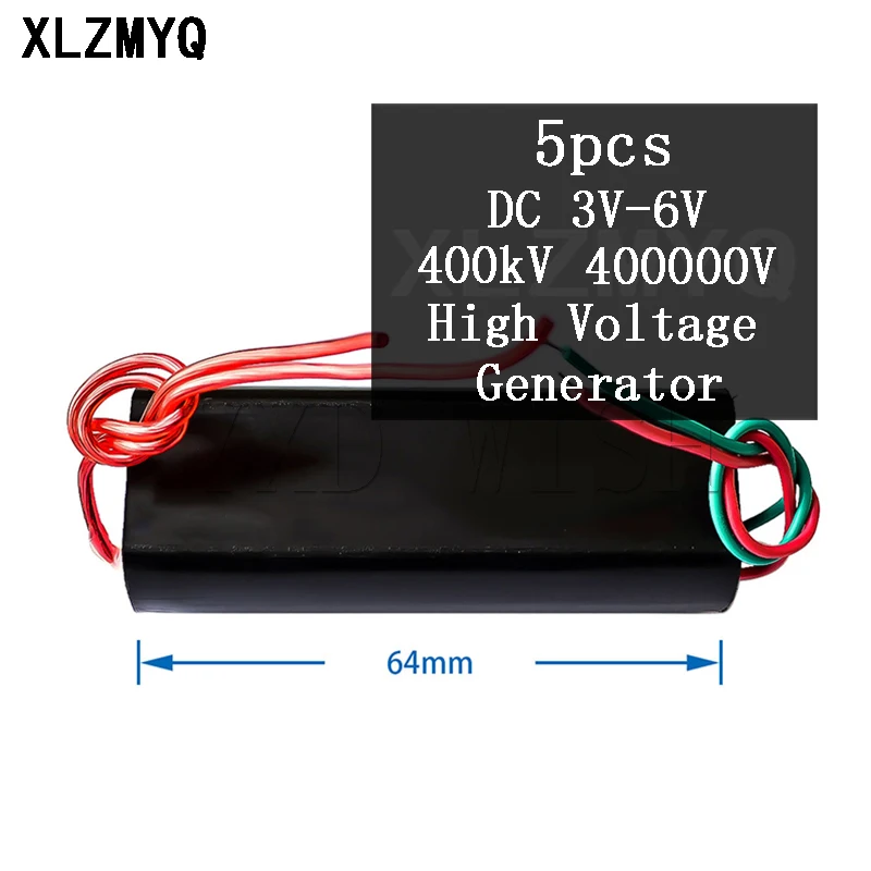 

5pcs DC 3V-6V bis 400kV 400000V Boost Step up Power Supply Module High Voltage Multiplier Generator 400kV Transformer