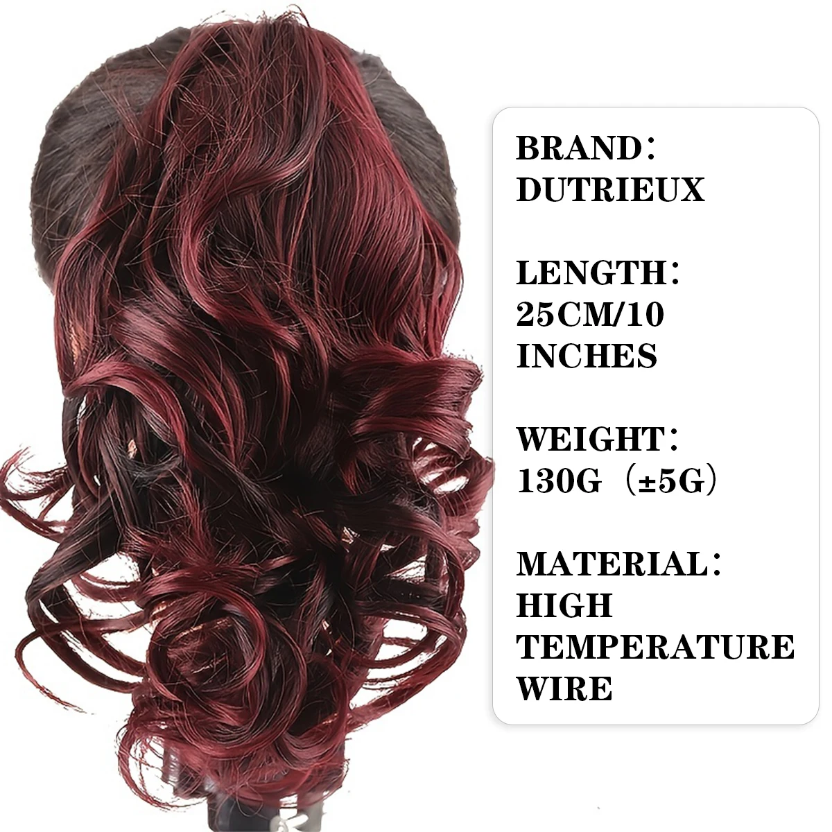 Synthetic Short Wavy Claw Ponytail Hair Extension Black PonyTail Clip In Hair Tail Natural False Hairpiece Hair Accessories