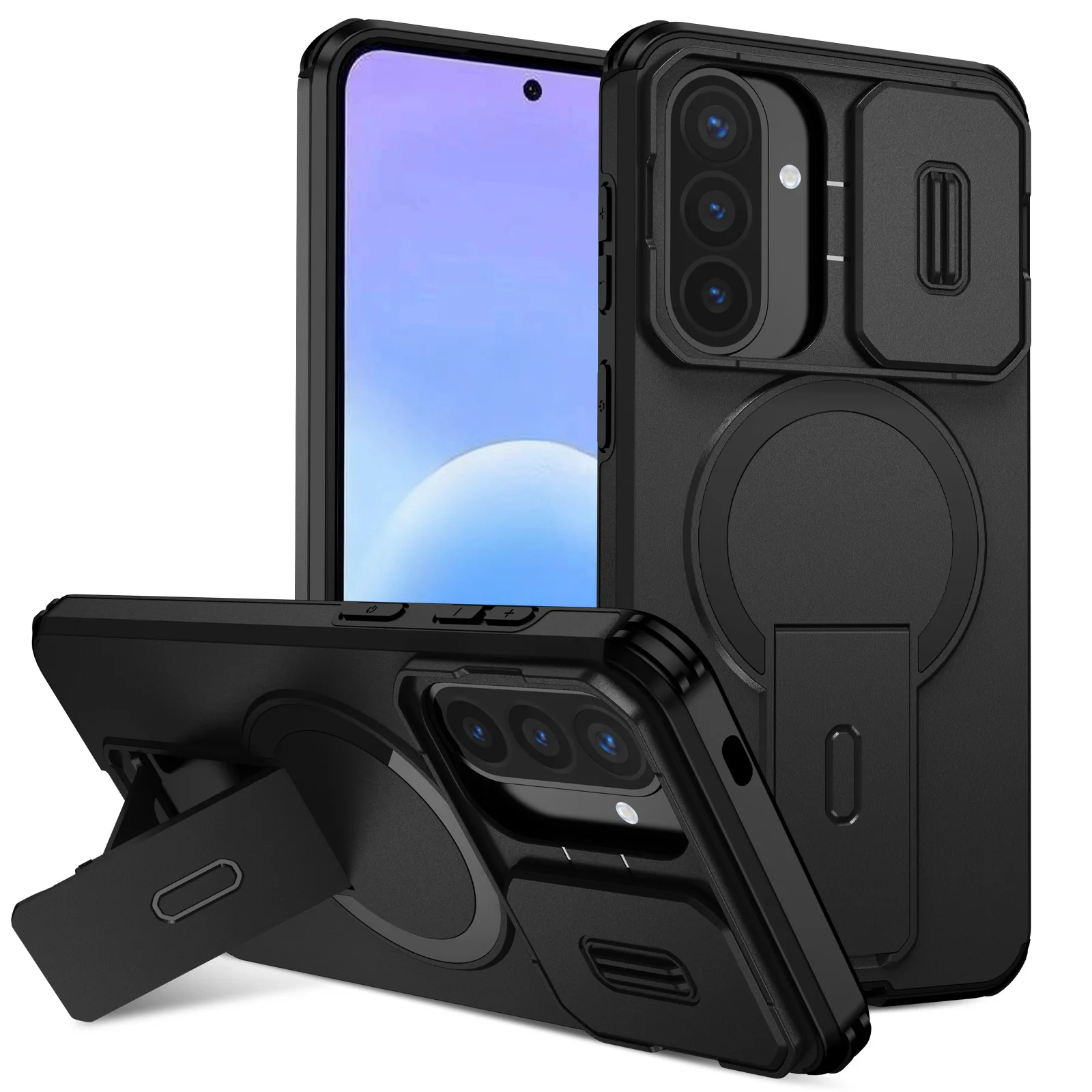 Universal Stand Holder Mobile Phone Bag Case, Compatible with Samsung Galaxy Models