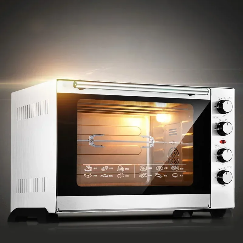 60L Multi-functional Electric Oven For Pizza Cake Bread Toaster Oven With Rotisserie Electric Oven Household Baking Equipment 2