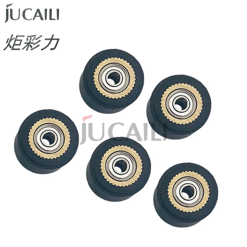 JCL 4pcs Pinch Roller 16x11x4mm for Roland Graphtec Cutting Plotter Rubber Roller Paper Pressure Wheel Vinyl Cutter Spare Part