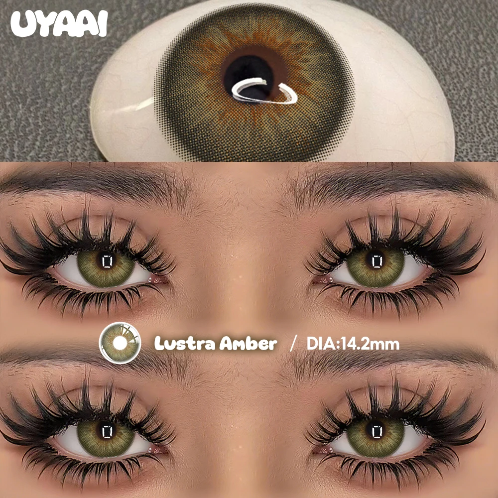 Vibrant Colorful Contact Lenses - Beauty Green, Fashion Blue, and Natural Brown Tones