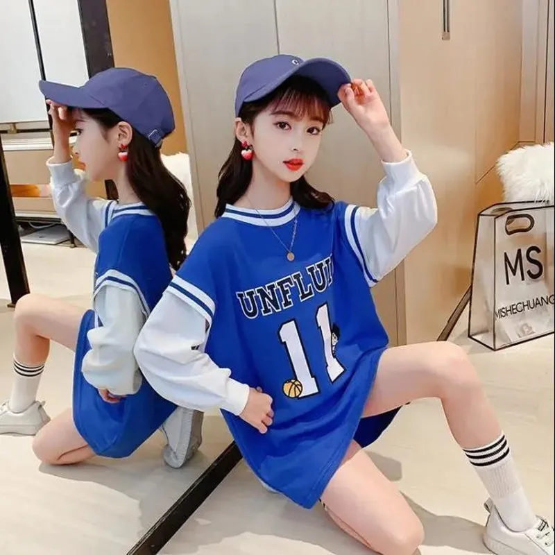 

2022 New Baby Boys Girls Clothes Autumn Hoodies Pullovers Korean Kids Hoodies Sweatshirt Children's Clothing Teenage 4-12Years