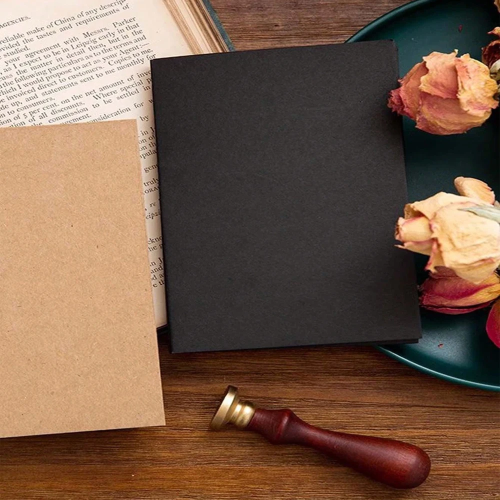 A6 Size143 X 93mm Kraft Paper 350gsm Card Paper, DIY Gift Packing Cardboard Paper Blank Postcard Hand-Drawn Doodles