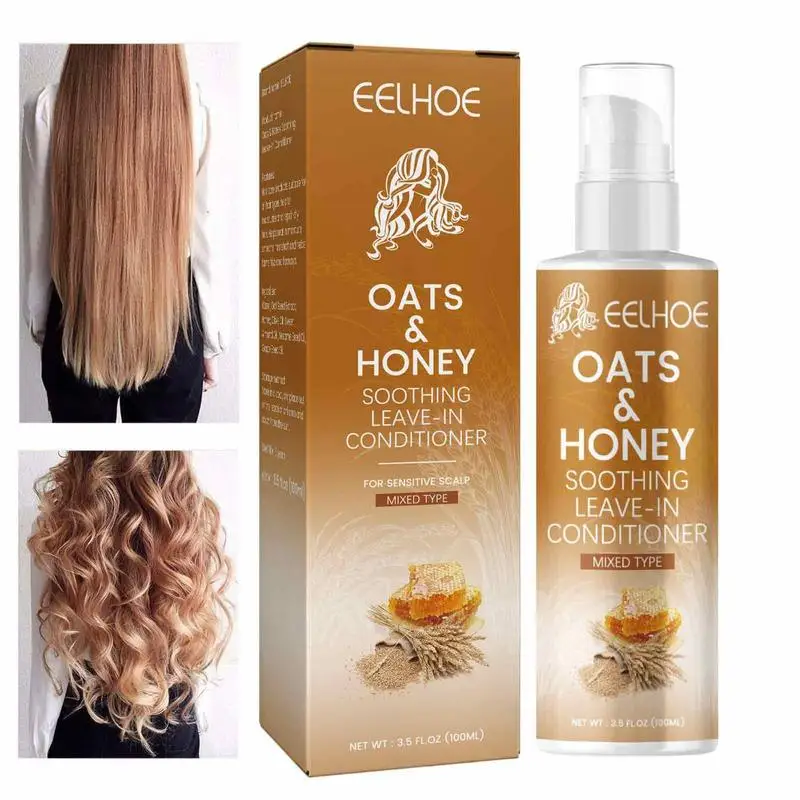

Oats And Honey Hair Balm Repair Damage Hair Fast MagicalTreatment Damaged Hair Conditioner For Silky Shiny Healthy Hair Balm