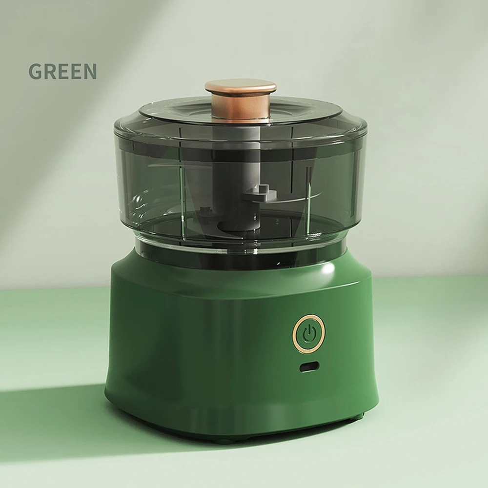 USB 충전 고기 분쇄기 미니 무선 전기 마늘 프레스 이중 목적 마늘 퓌레 350ml 주방 음식 분쇄기 야채
