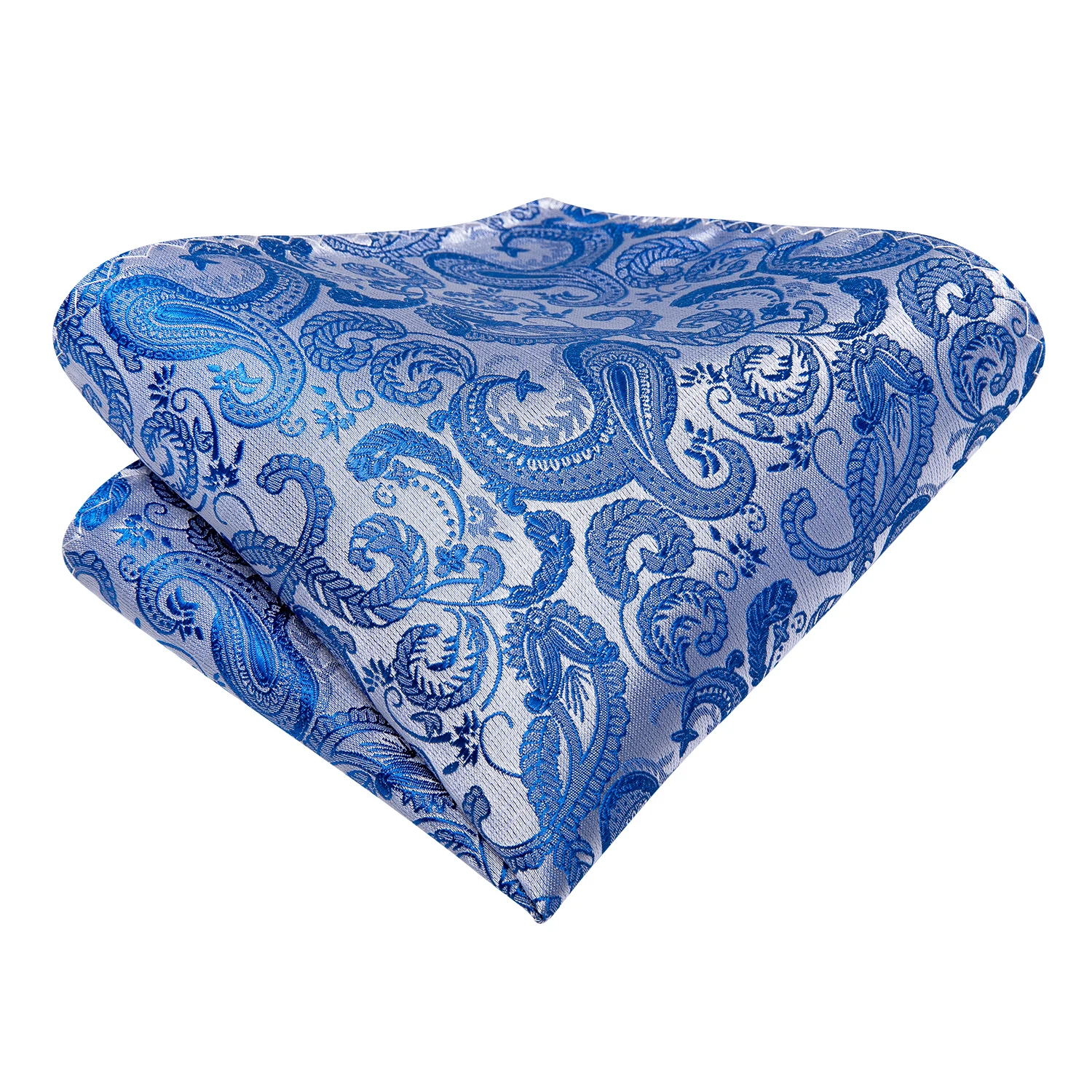 DiBanGu - Set da uomo con cravatta auto-annodata, jacquard, motivo paisley, Ascot, fazzoletto da taschino e gemelli, formale e casual, Taglia unica