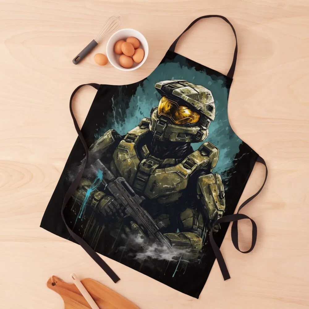

Master Chief Apron Chef Uniform For Men For Women Kitchen christmas Apron