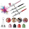 K5 Airbrush Nails Art Kit Paint Crafts Portable Nails Air Brush Gun Compressor for Nail Manicure Sprayer Replacement Accessories 1