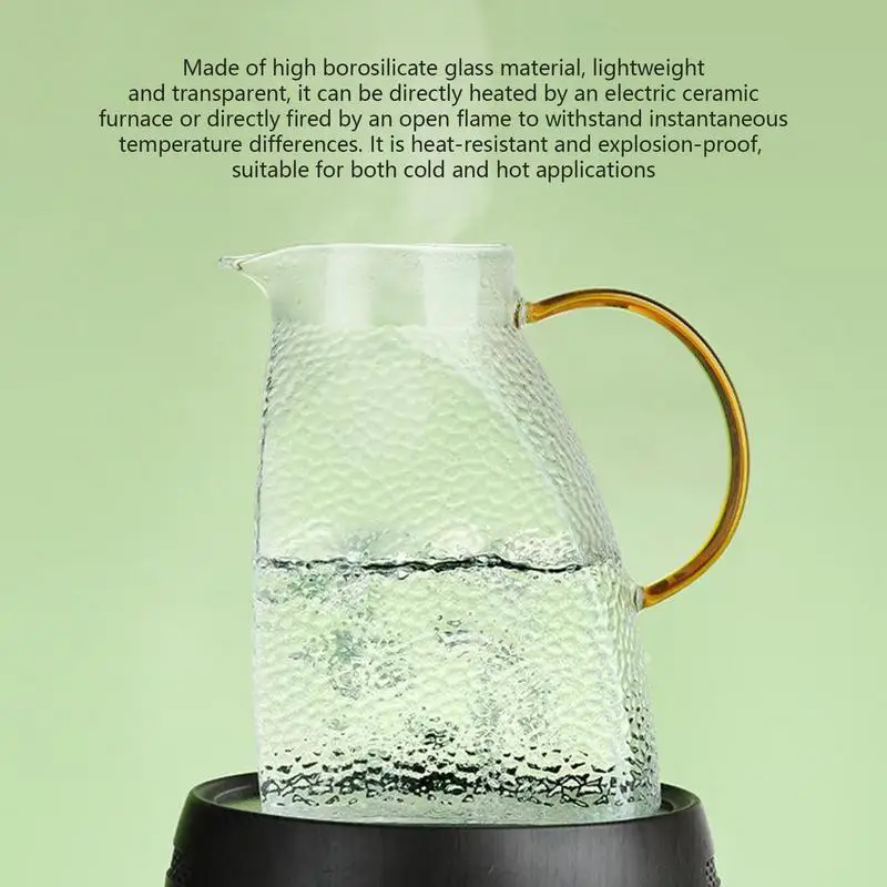 High Borosilicate Heat-Resistant Glass Jar Carafe Pitcher Water