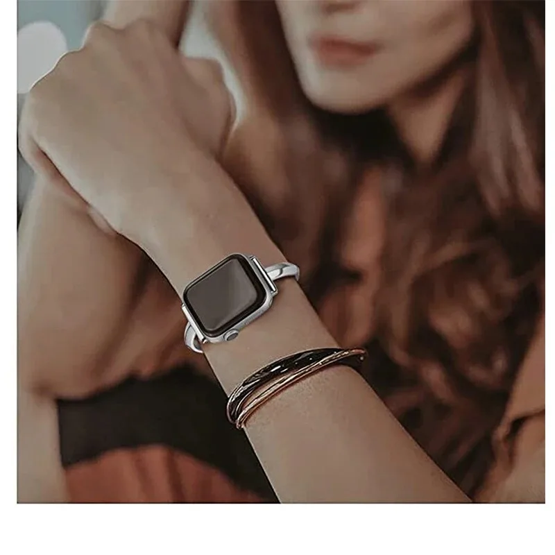 Elegant Diamond Steel Luxury Watch Band