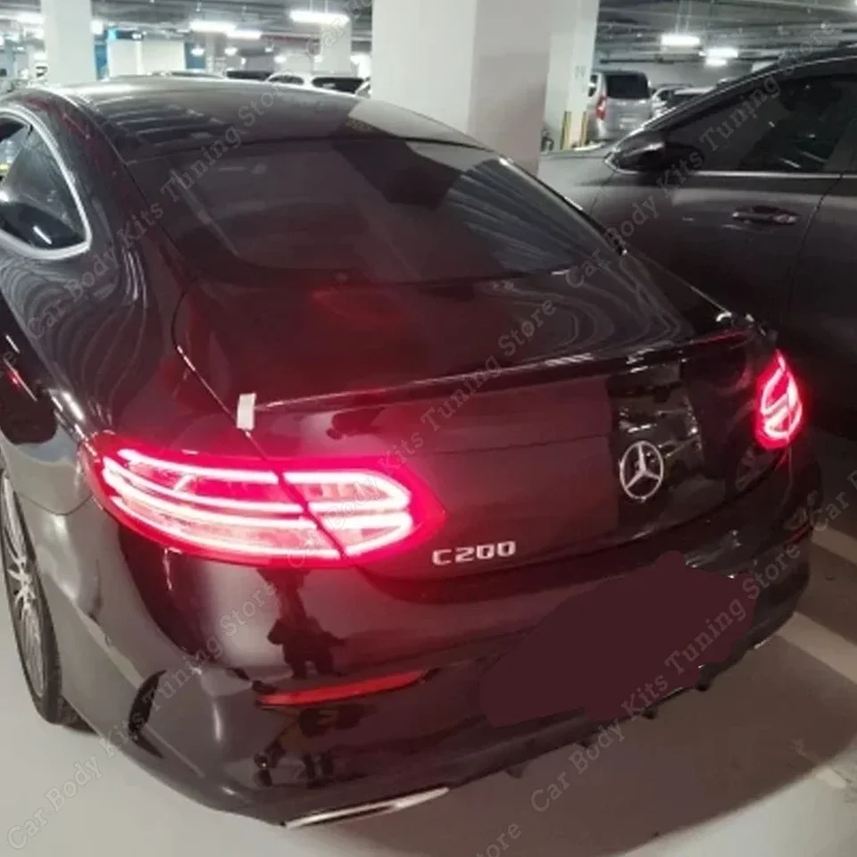 Aileron Arrière En Plastique ABS Noir Brillant Pour Mercedes Classe C Coupé W205/C205 2015-2021 – C43, C63 AMG, C180, C200, Etc.