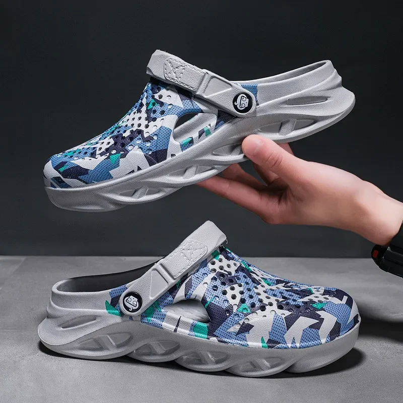Flat Sandals Men Shoes EVA Slippers Garden Platform Sandals Man Summer Sandals New Male Sneakers Outdoor Flip Flops Home Clogs 4