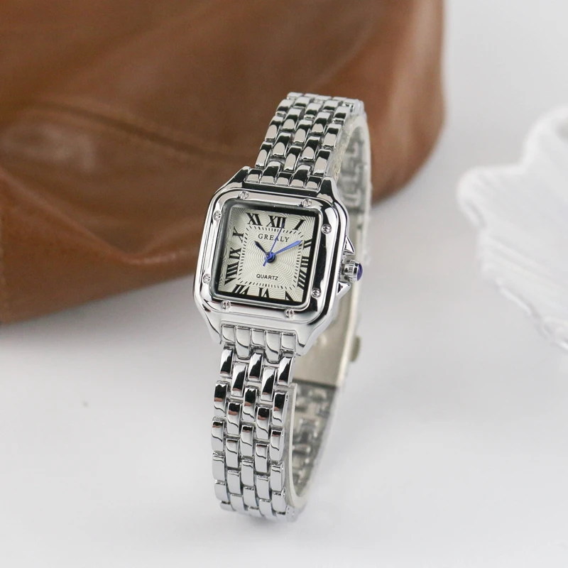 Casual Luxury Square Women's Watches Classic Simple Fashion Brand Ladies Quartz  Femme Steel Band Wristwatch relogio feminino 4
