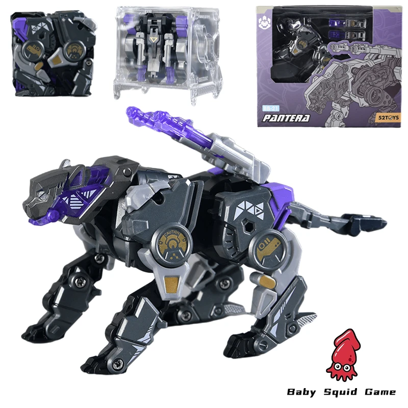 

Original Stock 52TOYS Beastbox BB21 Pantera Small Proportion Transformation Toy Action Figure Model Toy Collection Hobby Gift