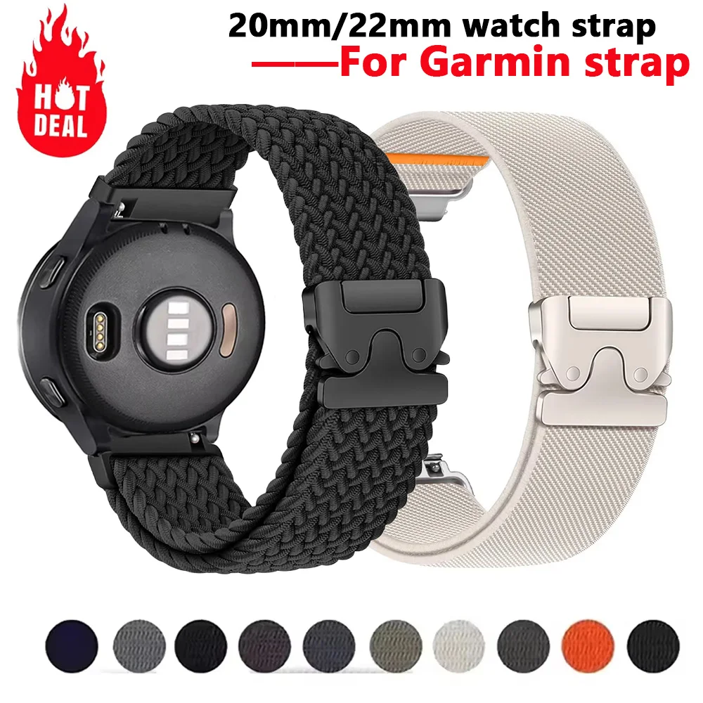 Parachute Nylon Bracelet Strap – 20/22MM Adjustable Watch Band