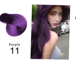 Mokeru Natural Organic Brown Hair Color Permanent Long - Lasting Professional Hair Dye Shampoo (Purple)