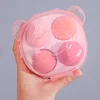 New 4pcs/set Beauty Egg Set Gourd Water Drop Puff Makeup Puff Set Colorful Cushion Cosmestic Sponge Tool Wet and Dry Use 3
