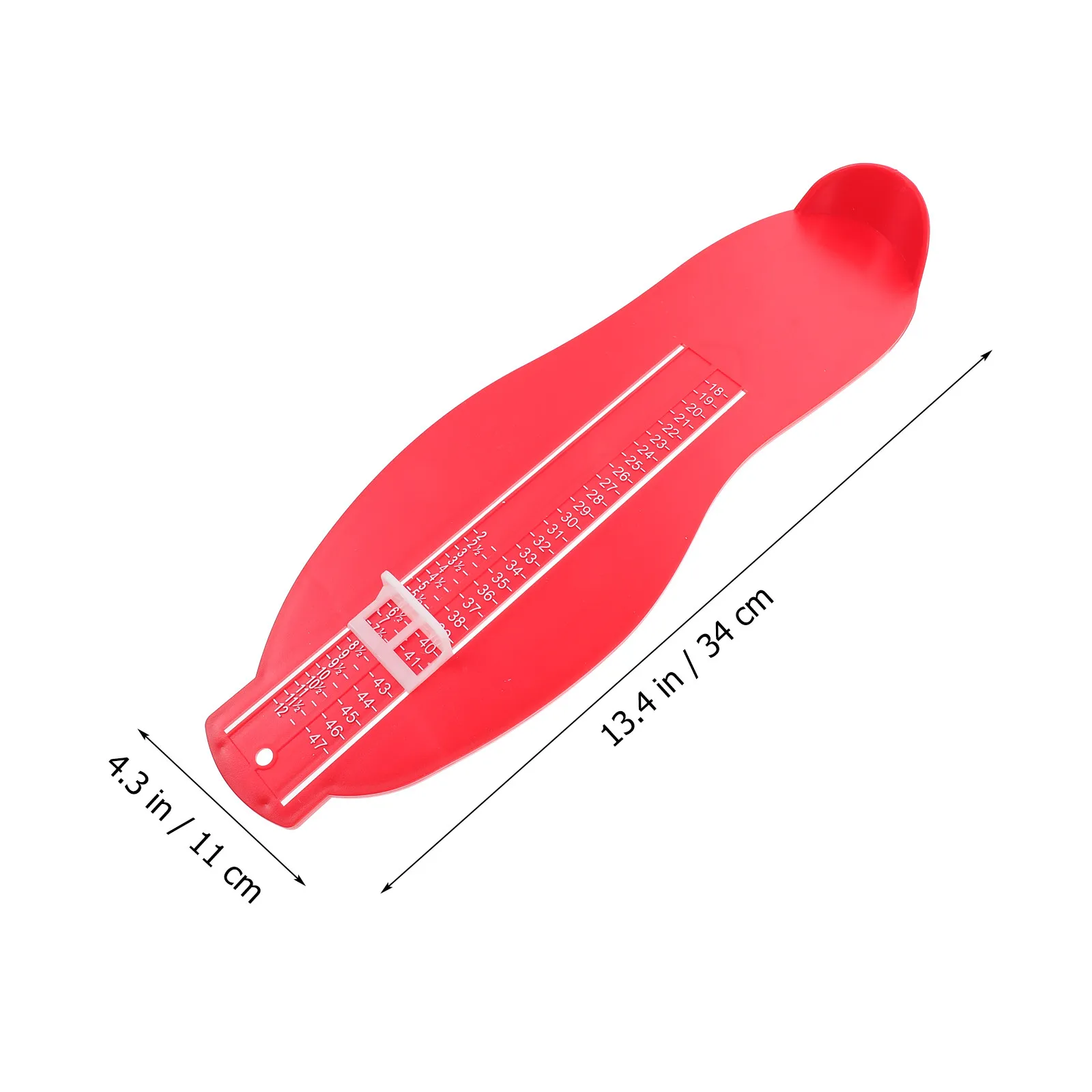 1Pcs 발 측정 장치 성인 발 길이 게이지 영국 Eu 간단한 컬러 발 사이저 경량 간편한 휴대 측정 눈금자