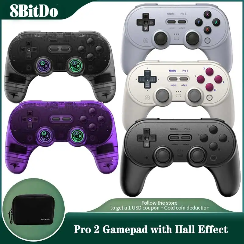 Геймпад-8bitdo-pro-2-с-поддержкой-bluetooth-и-холла-игровой-контроллер-для-ПК-macos-android-steam-raspberry-pi-nintendo-switch