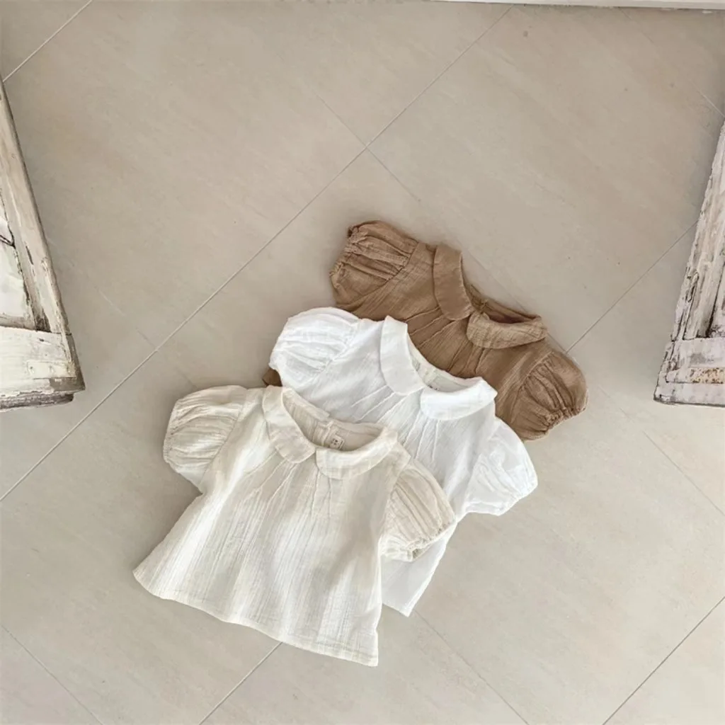 Summer Baby Girl Cotton Short Sleeve T Shirts