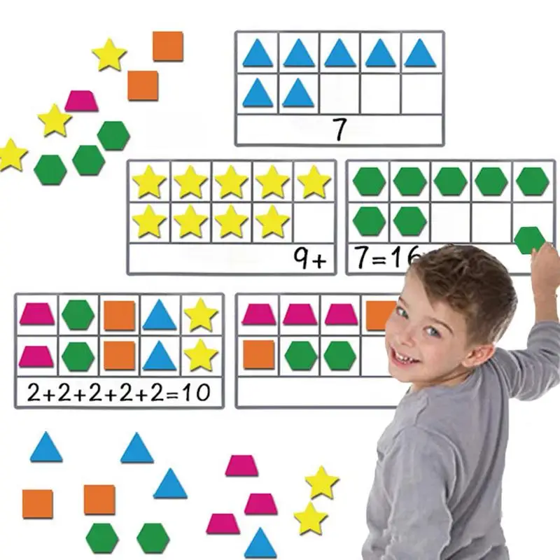 

Игрушка Монтессори с магнитным подсчетом, математическая и подсчетная игрушка с числами, развивающая игрушка для дошкольного подсчета