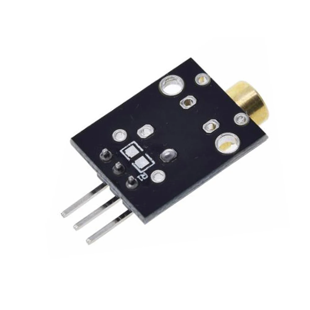 

KY-008 650nm Laser Sensor Module 3Pin 6mm 5V 5mW Red Laser Dot Diode Copper Head for Arduino DIY Kit