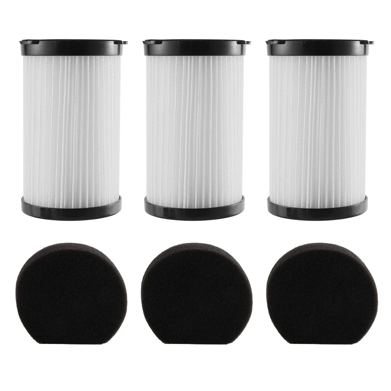 

3 PCS Hepa Filter for MooSoo D600 D601 Cecotec Thunderbrush 520 Corded Vacuum Cleaner Filter Hepa Elements