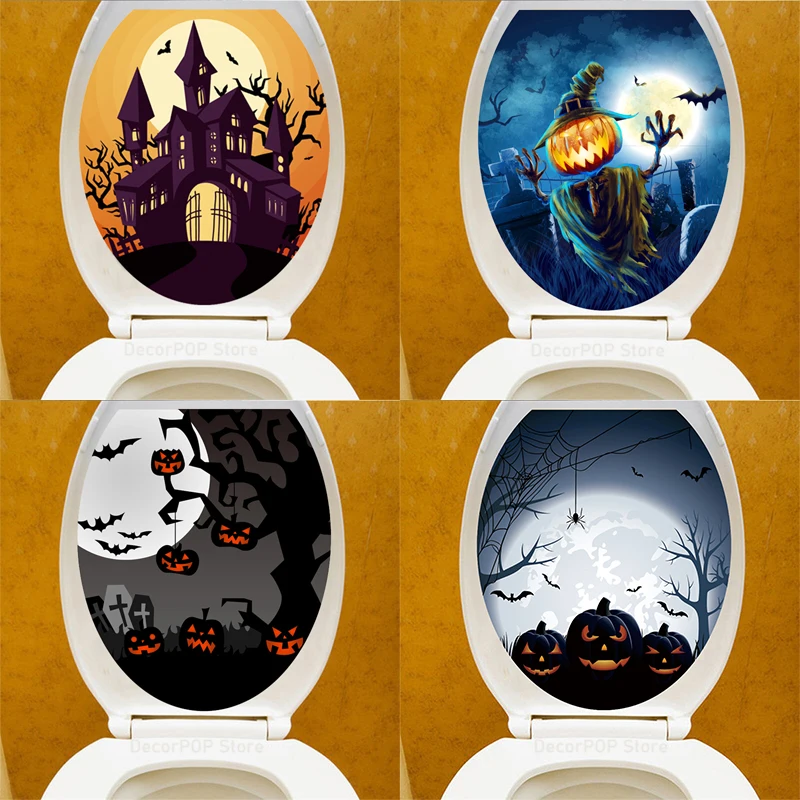 WC Deckel Aufkleber Halloween Toiletten Sticker