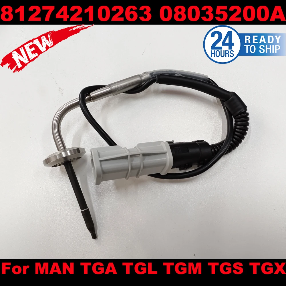 

Exhaust Temperature Sensor 2V5261583 For MAN TGA TGL TGM TGS TGX 81274210263 08035200A 81274210252