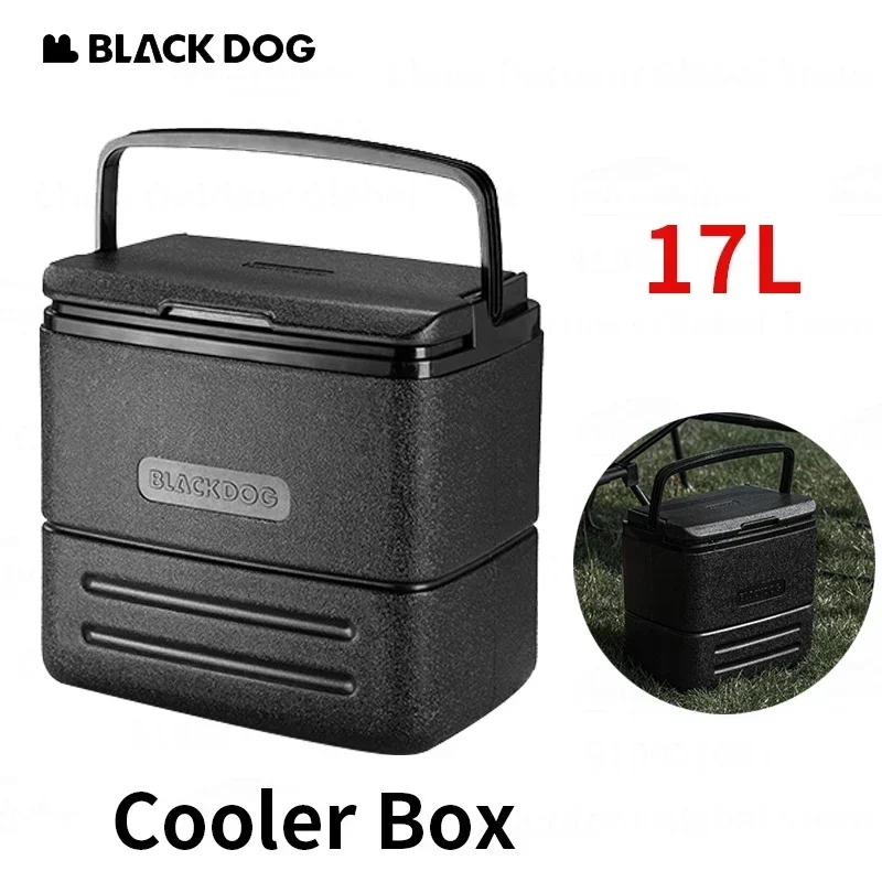 BLACKDOG 17L Cooler Box Outdoor Fishing Ice Bucket Camping Picnic Fruit Fresh Keep Freezer Box Car Food Refrigerator Ultralight