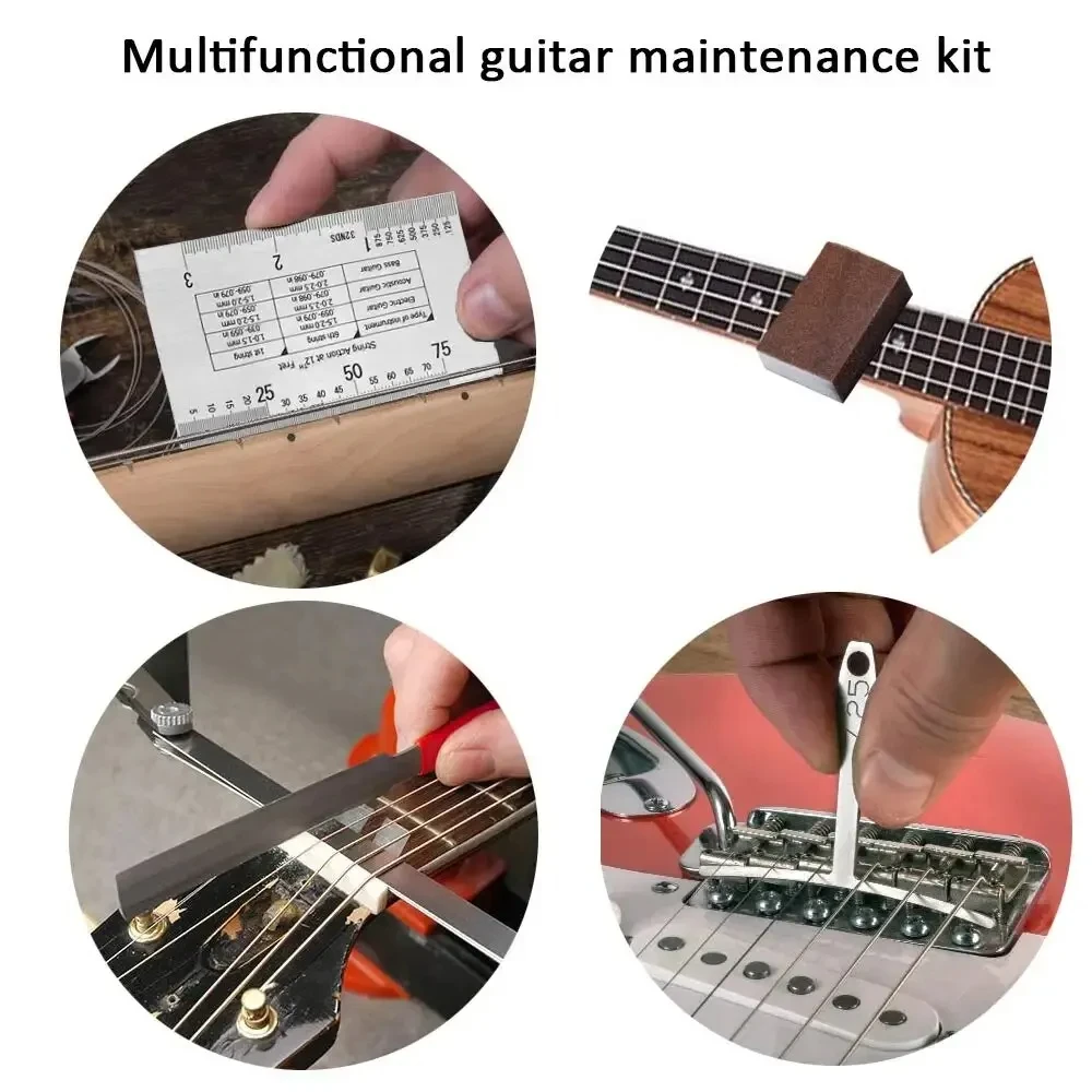 Guitar Repair Tool Miwayer 25/45/72 Guitar Repairing Tools Kit Setup Kit