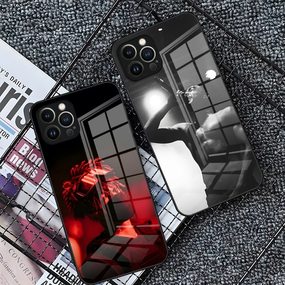Phone Case For S-Scarlxrd Rapper Iphone 15 14 Pro 11 13 12 Mini Uk Xs Xr Max 6 8 7 Plus Se Glass Luxury Design Cove