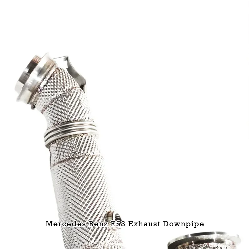 Section High flow Pipes branch downpipe Exhaust Pipe with catalystfor E53 -