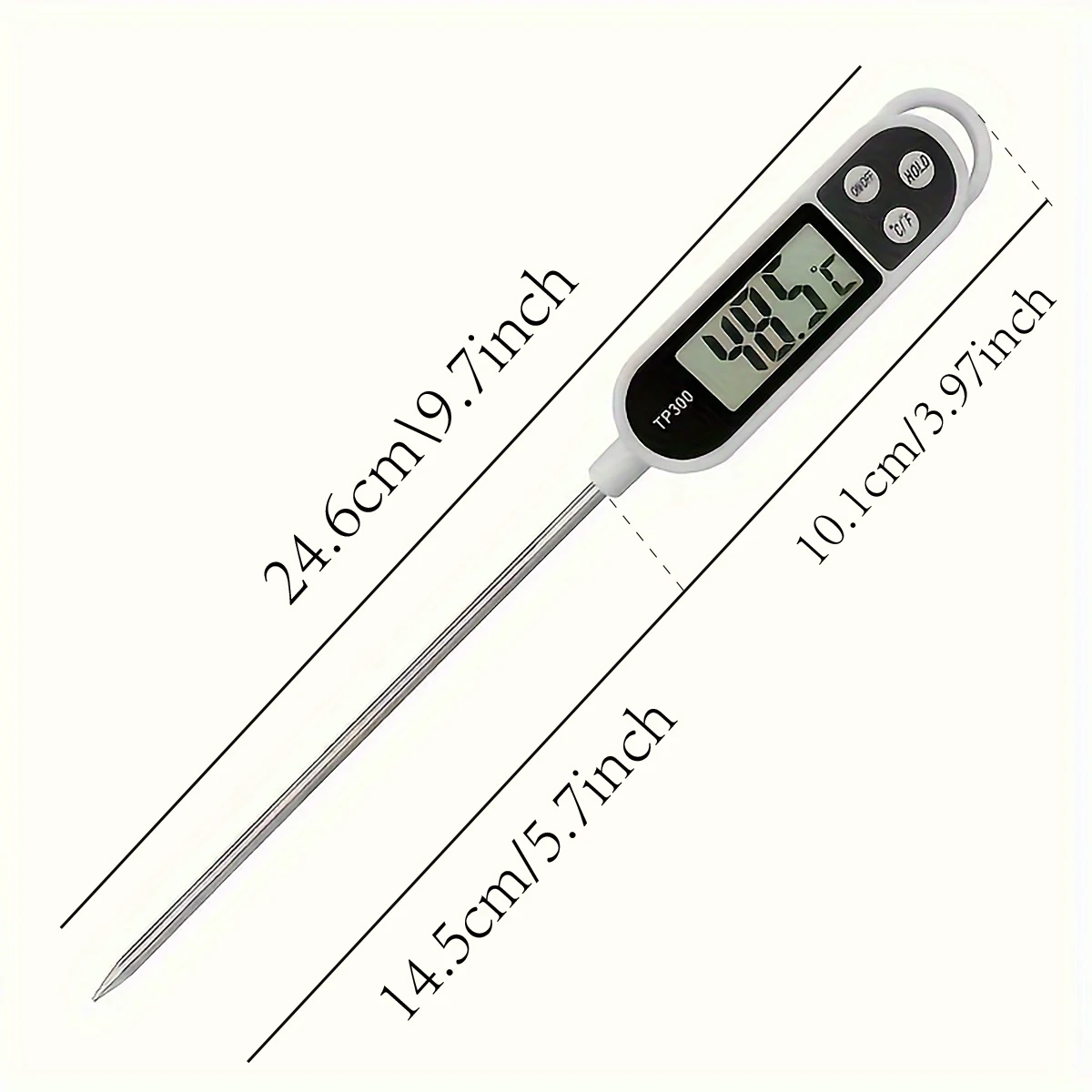 High-precision digital pen thermometer is used for accurate temperature measurement in cooking, barbecue and food safety. 6
