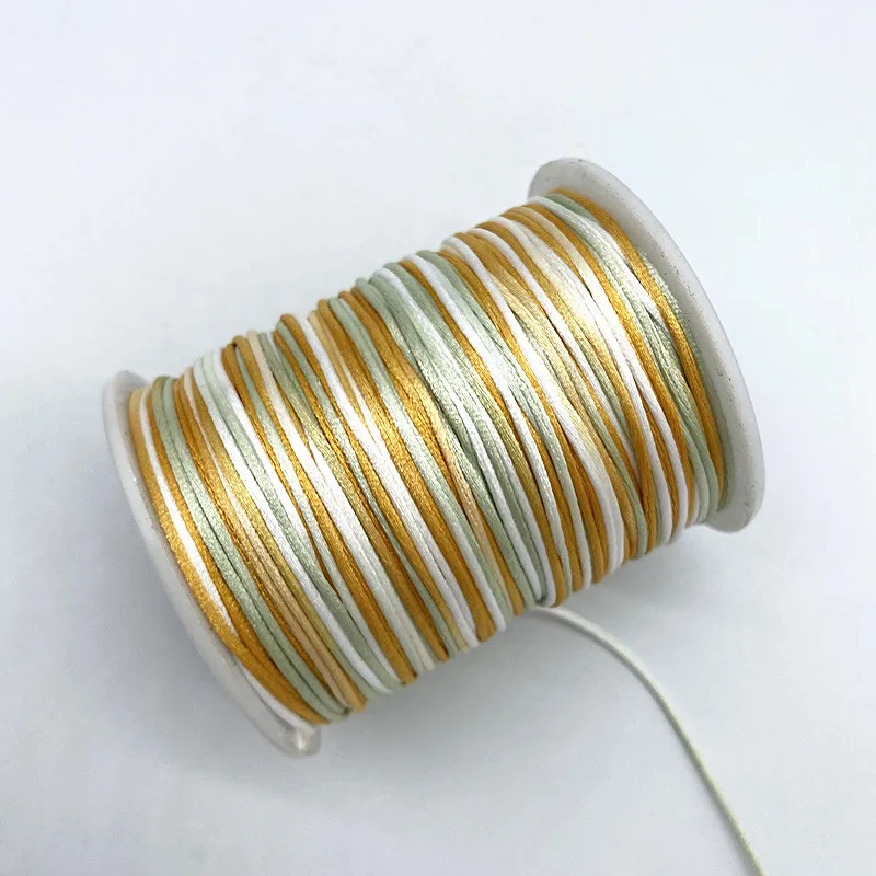 1.0mm Colorful Chinese Knot Line Cord Silk Satin Cord Nylon DIY String Necklace Bracelets 10yards/lot nylon rope nylon cord silk rope silk cord satin cord