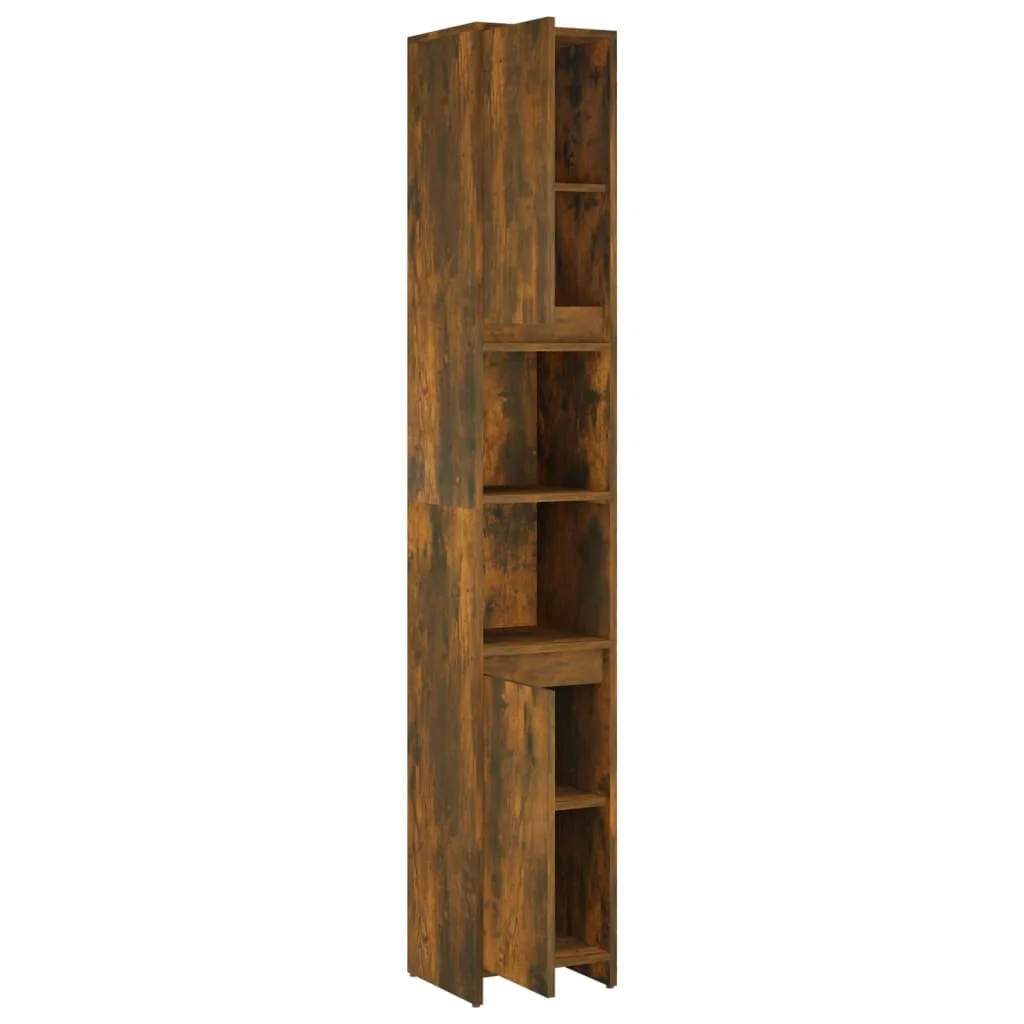 Armario de baño,Mueble Baño madera contrachapada color roble 60x33x61 cm  vidaXL