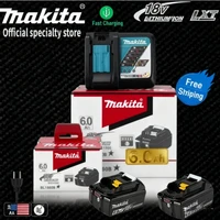 100% Authentic Makita 18V 6.0/5.0Ah Rechargeable Battery,For L1840B L1850B L1860,Tool Battery for Makita Cordless Devices&Drills