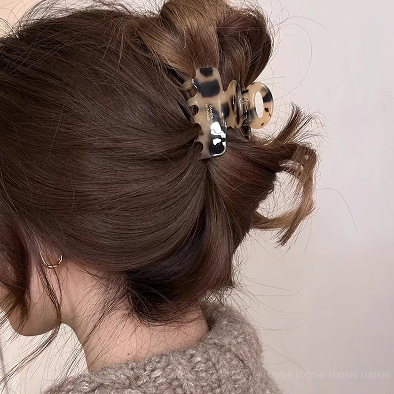 Fermagli per capelli rossi in acetato lunghi 5,5 cm per ragazze e donne, accessori per capelli, nuova moda coreana_voghion.com