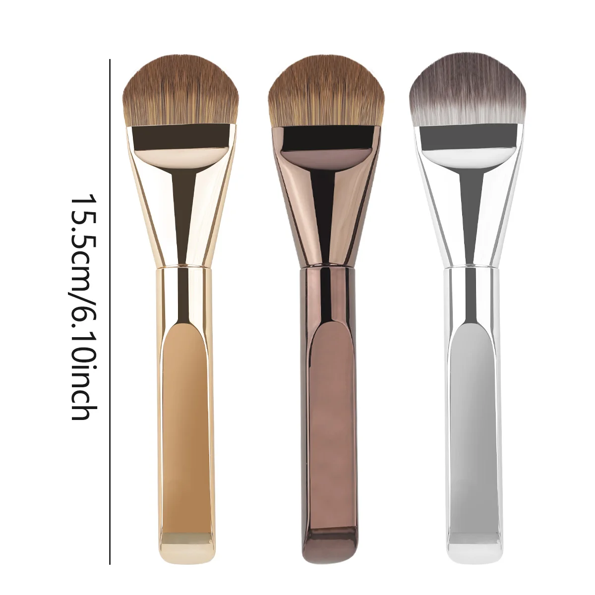 1PCS Ultra Thin Foundation Brush Synthetic Bristles Precision Application for Liquid Cream Streak-free All Skin Types Tools 2
