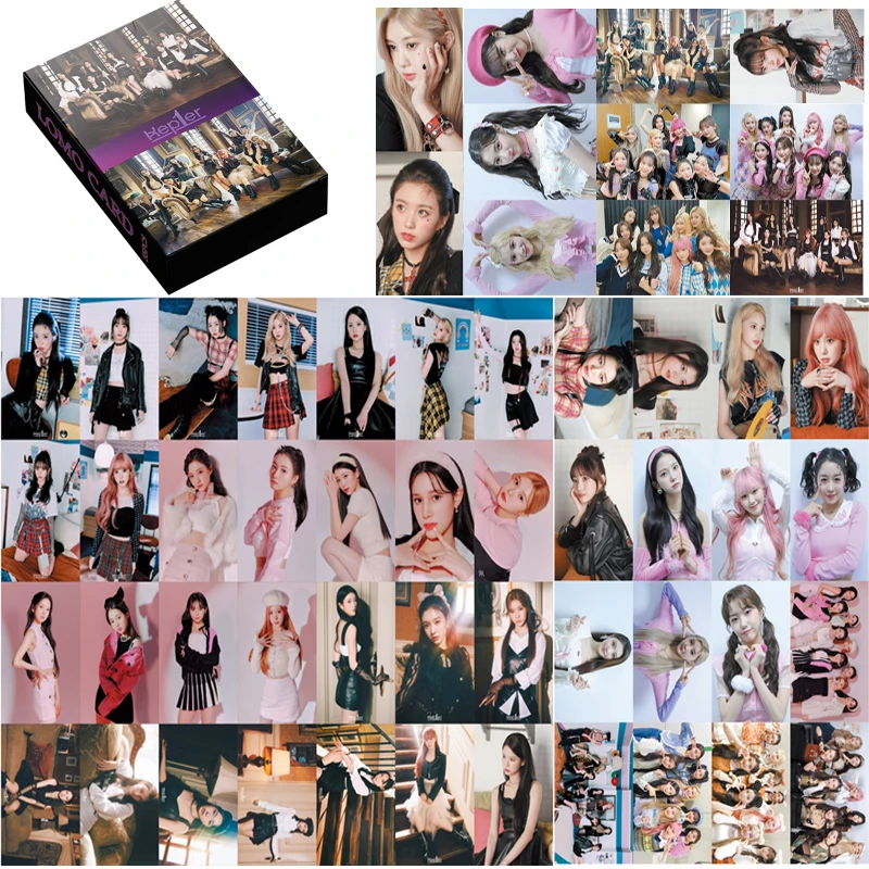 Kpop Kep1er First Impact Album Collectible Lomo Photo Card Set - 55PCS Fan Gift