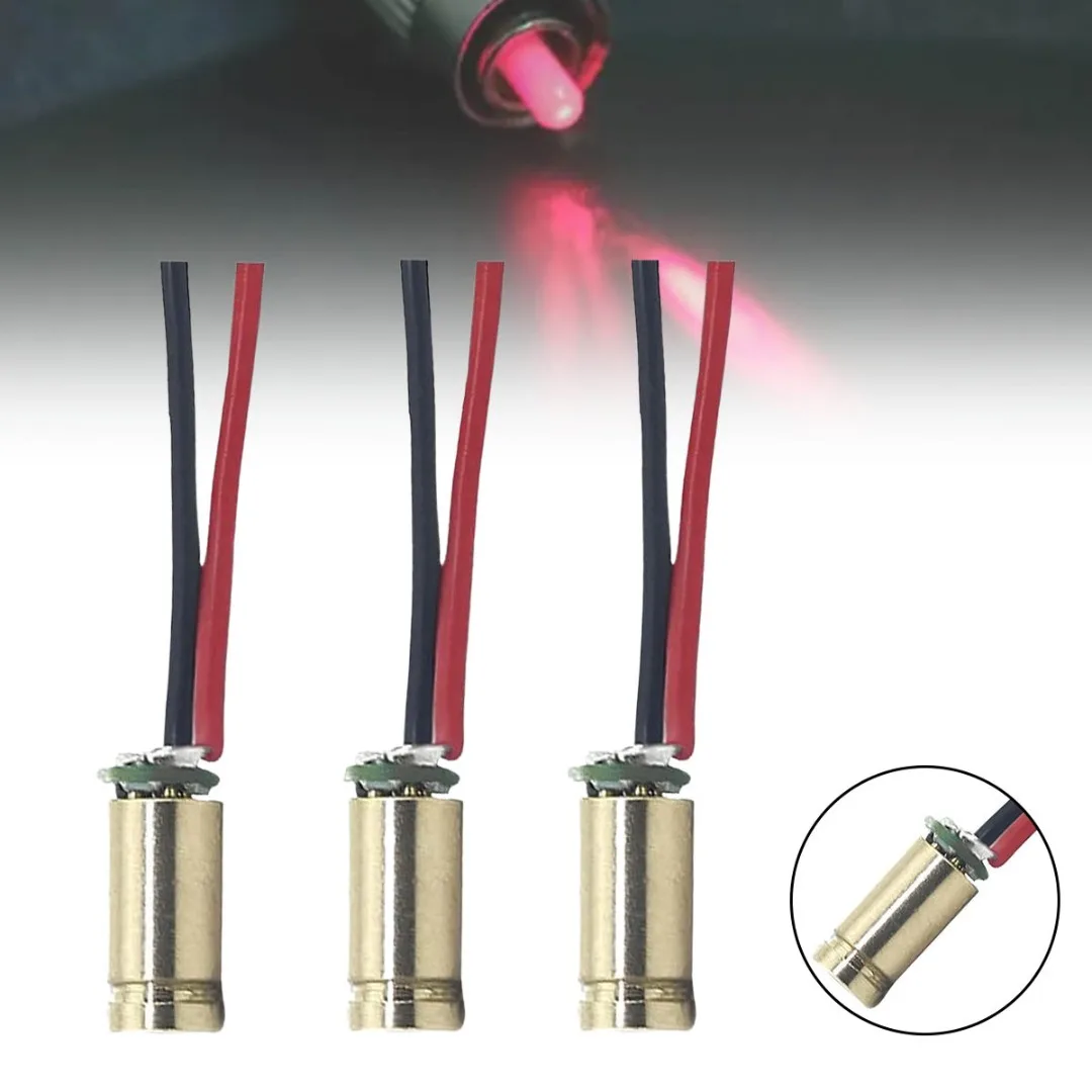 

New Arrival Copper Material Red Sight 650nm 5mw Dot Diode Module 4mm Laser Diodes Adjustable Lasers 1pc / 3pcs / 5pcs Optional