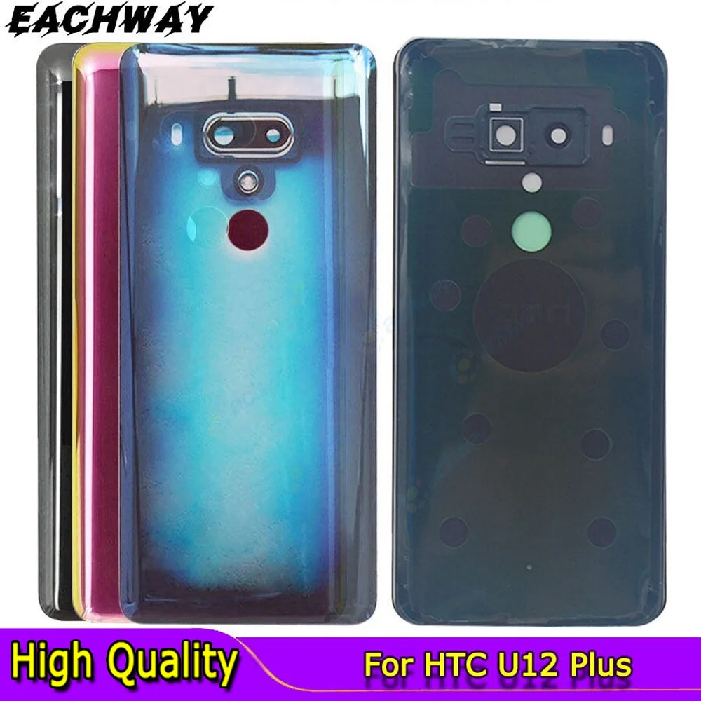 

New For HTC U12 Plus Battery Cover Door Housing Back Case With Camera Lens Replacement Parts For HTC U12+ / Plus Back Cover